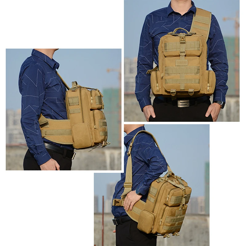 Military Tactics Backpack Man Gym Fitness Travel Luggage Tactical Hunting Training Shoulder Cross Chest Pack Sac De Sports Bag
