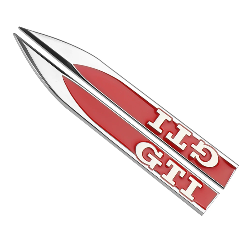 

1 пара 3D металлических эмблем с логотипом R, наклейки на кузов автомобиля для VW Golf 3 4 5 8 Polo MK8 GTI GTD R Tiguan Mk7 Jetta, автомобильные аксессуары