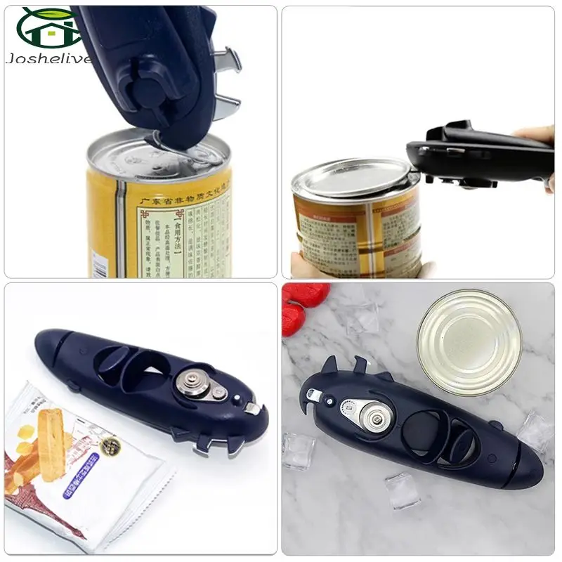 

Easy To Use Blue Versatile Multifunctional Durable Time-saving 8-in-1 Blue Stainless Steel Opener Kitchen Essentials Popular