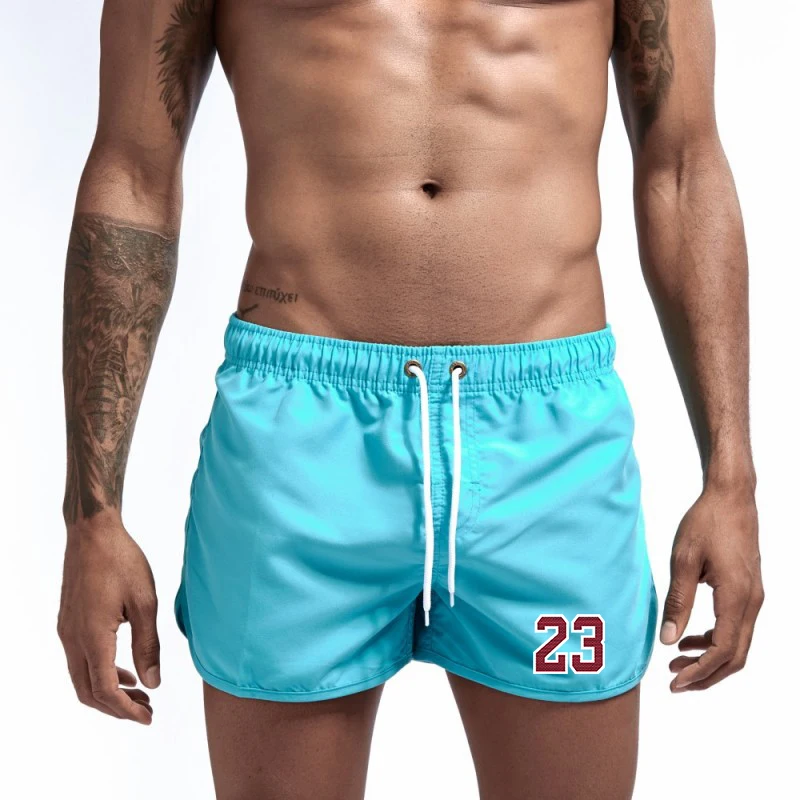 

Men's Swimming Shorts Summer Board Surfing Sexy Low Waist Beachwear Swimming Trunks Seaside Surfing Male Shorts masculinos