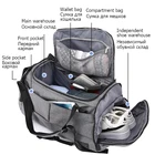 Рюкзак для путешествий, большой емкости, для спорта, фитнеса, хранения ноутбука, с карманом для обуви, для выходных