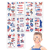 10 sheets 4th of july temporary stickers 10 sheets fourth of july decals patriotic stickers red white and blue party favors