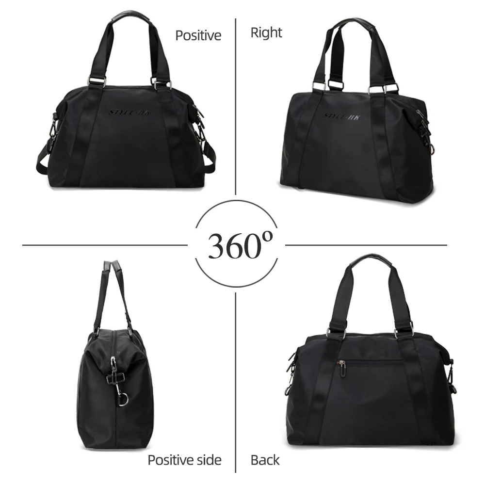 HEROIC KNIGHT Men Casual Travel Tote Bags Waterproof Shoulder Sport Handbag Large Capacity Portable Crossbody Duffle Bag For Men