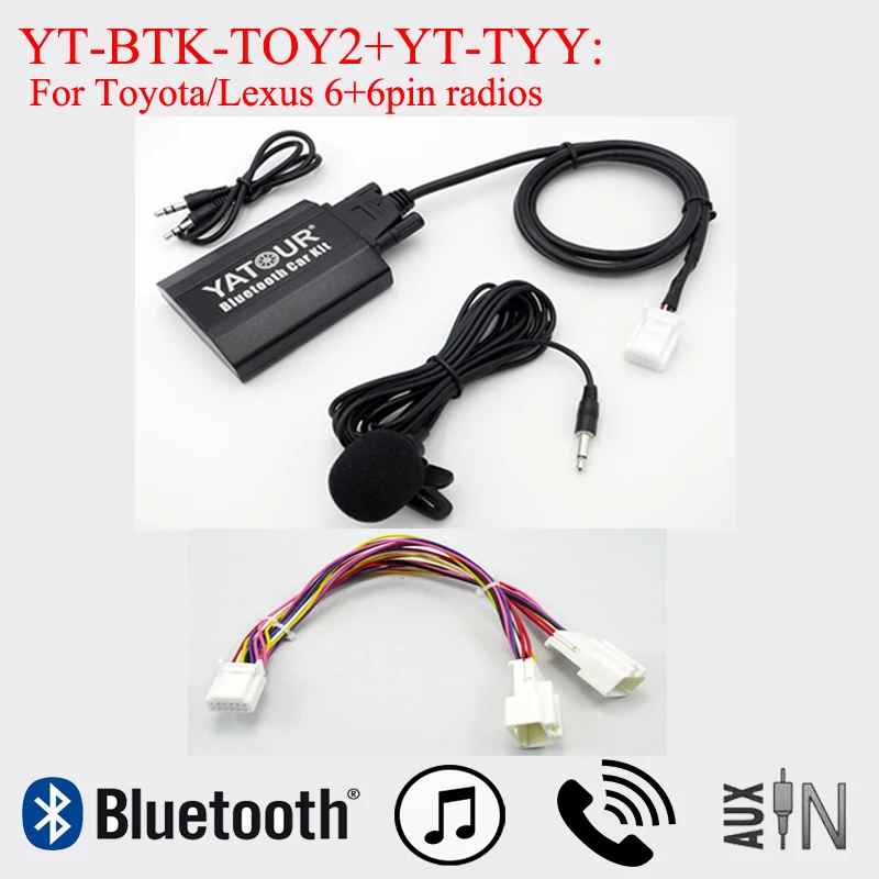 

Автомобильный адаптер Yatour BTK Qualcomm 5.2 Hi fi Bluetooth для Lexus Toyota Camry Corolla Avalon Highlander RAV4 Vitz Land Cruiser