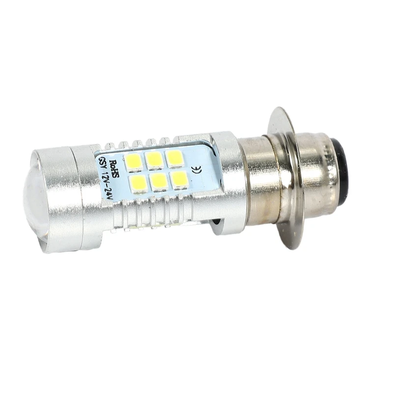 2 шт. передняя Светодиодная лампа для мотоцикла 3030 21SMD 1200 лм 21 Вт H6 | Автомобили и