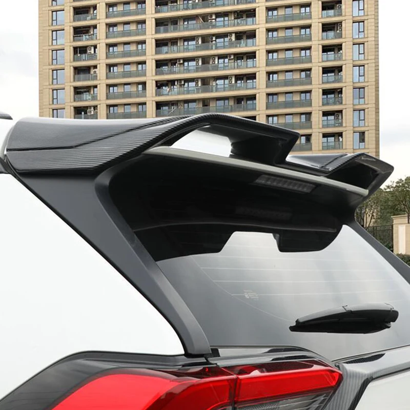 

Новинка, аксессуар для спойлера на крышу Toyota RAV4, автомобильное окно, задняя губа, крыло, хвост, ABS материал, комплект для ремонта кузова 2020 2021 2022 года