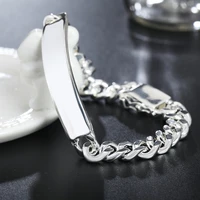 925 sterling silver european and american jewelry silver jewelry fashion super beautiful leather bracelet ring style