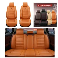Leather Car Seat Covers For Kia Stinger Optima Plug-In Hybrid Rio 2006-2019 Niro Plug-In Hybrid Optima Hybrid Full Set 5 Seats