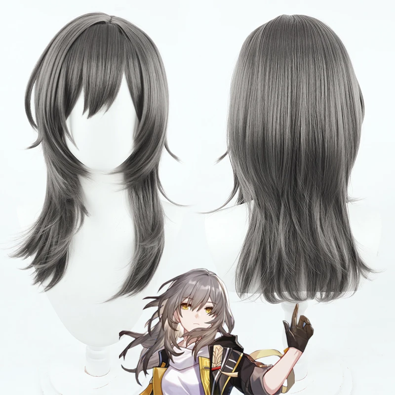 

Trailblazer Stelle Wig Game Honkai Honkai: Star Rail Cosplay Wig Women Short Hair Wig 58CM Stelle Heat Resistant Synthetic