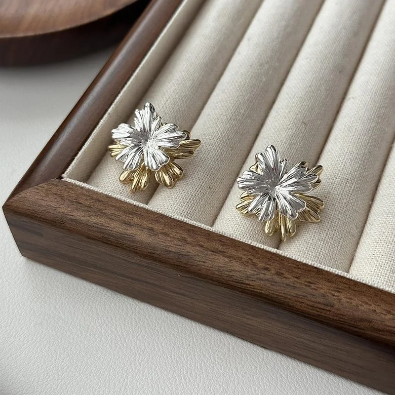  Дизайнерские съемные двухслойные золотые и серебряные двухцветные