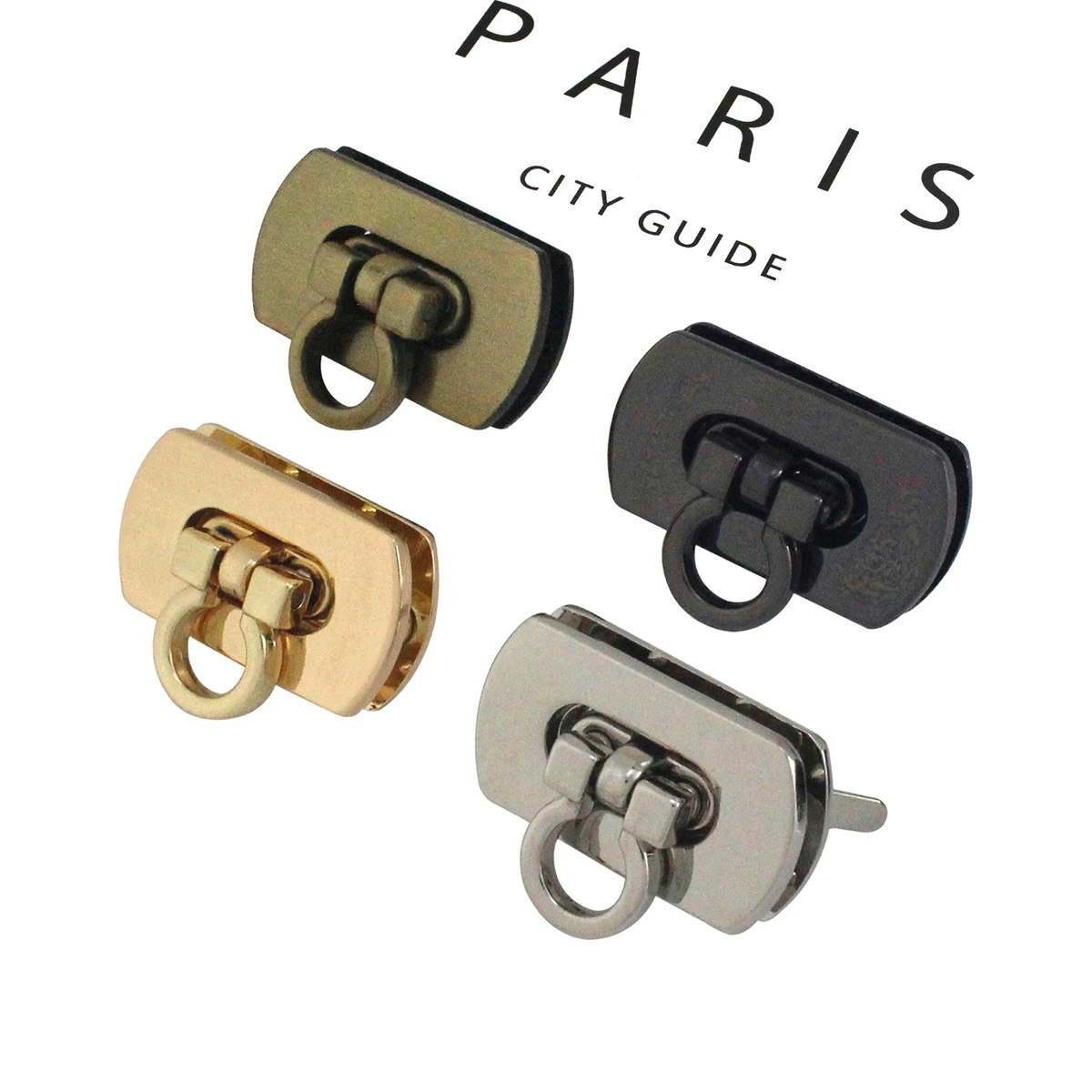 

10pcs Metal Folding Lock Push Lock Clasp Tiny Bag Laggage Purse Leather Craft Closure DIY Hardware Accessories