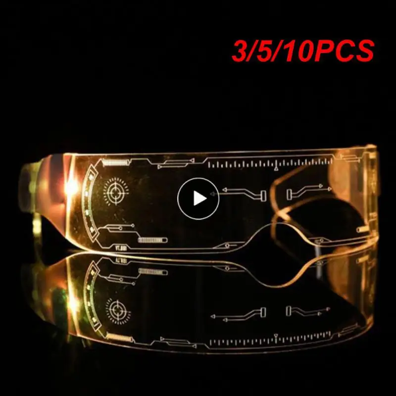 

LED Luminous Glasses EL Flashing Neon Bar Party LED Glasses Light Up Glasses Rave Costume Party Decor DJ Sunglasses Party Decor