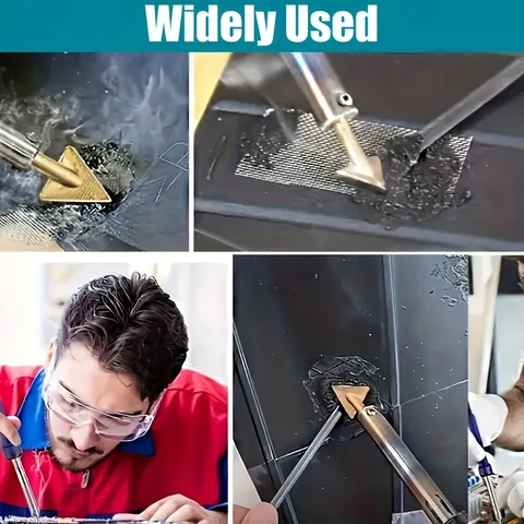 Набор из 4 пластиковых сварочных стержней, содержит 4 сварочных головок и является многоцветным пластиковым сварочным стержнем из полипропилена/ПВХ/ПЭ для автомобильных бамперов.