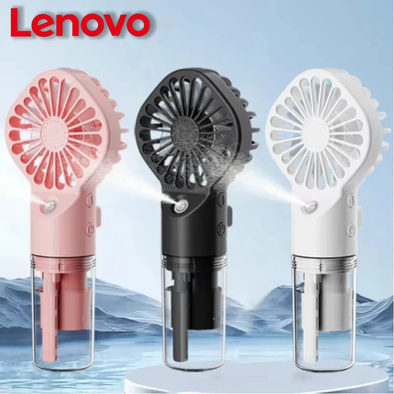 Фото Портативный ручной вентилятор-распылитель Lenovo, мини-вентилятор для общежития, летние принадлежности, средства для охлаждения, маленький уличный вентилятор, новинка №4