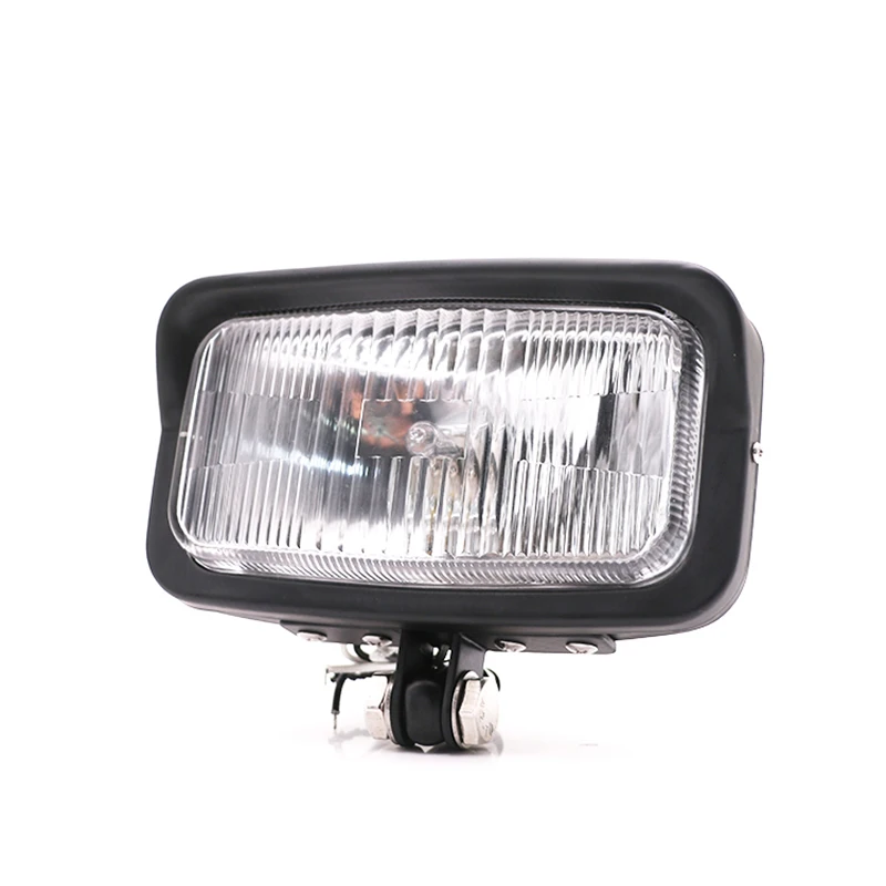 Мотоциклетная фара черная прямоугольная для Harley Suzuki Honda Cafe Racing Driver Bobber Triumph Vintage