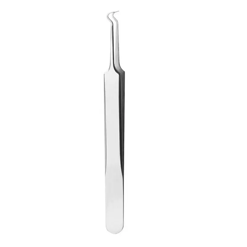 

Medical Stainless Steel Blackhead Tweezers Pimple Comedone Remover Nipper Curved Bend Head Face Cleaner Acne Clip Drop Shipping