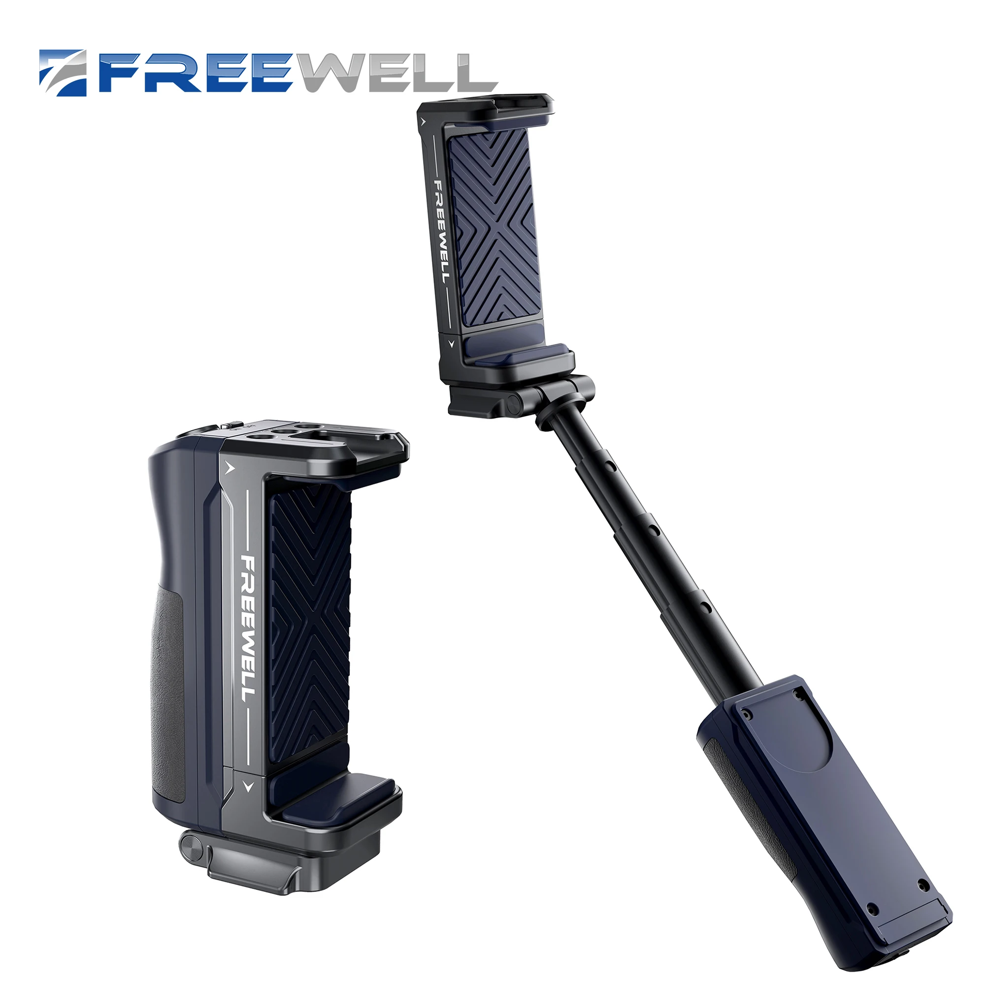 Фото Универсальная рукоятка для селфи Freewell с Bluetooth для смартфона стандарта ARCA, крепление холодного башмака для iPhone, сотового телефона Samsung №1