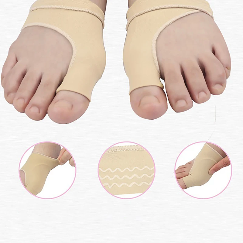 

1Pair Big Bone Orthopedic Bunion Correction Pedicure Socks Silicone Hallux Valgus Corrector Braces Toes Separator Foot Care