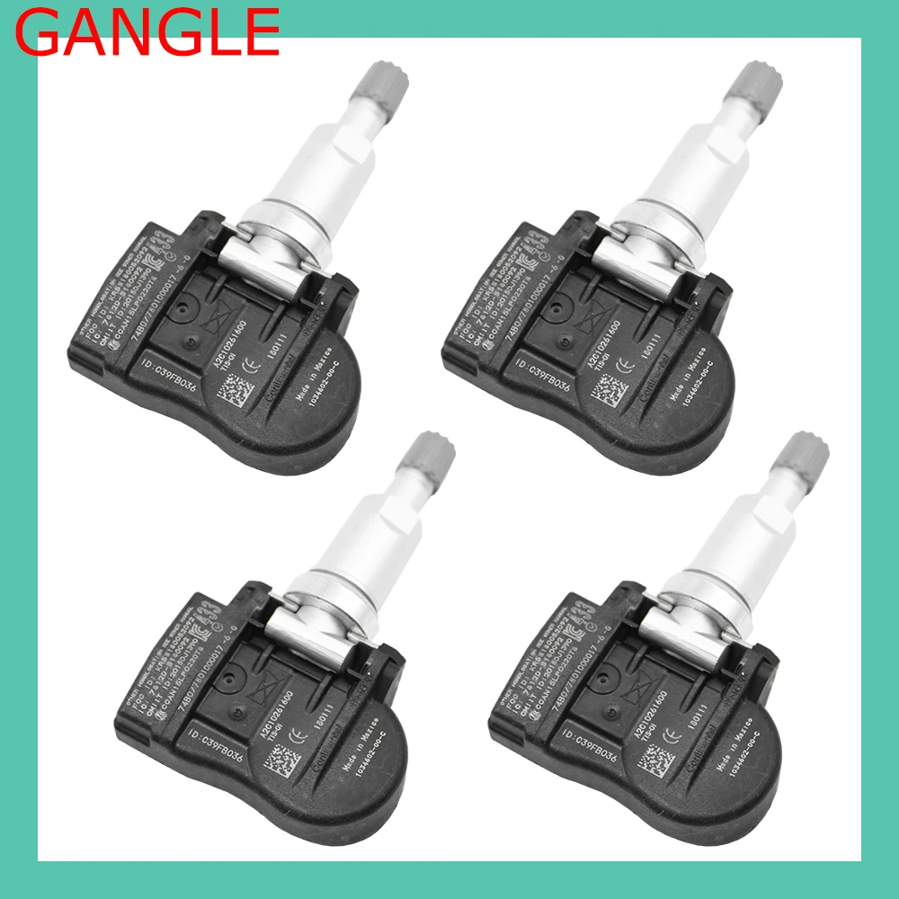 

4PCS TPMS Tire Pressure Sensor Monitor System For TESLA MODEL 3 (S) X 433MHz S180052068 1074812-00-B 1034602-00-A 1034602-00-C