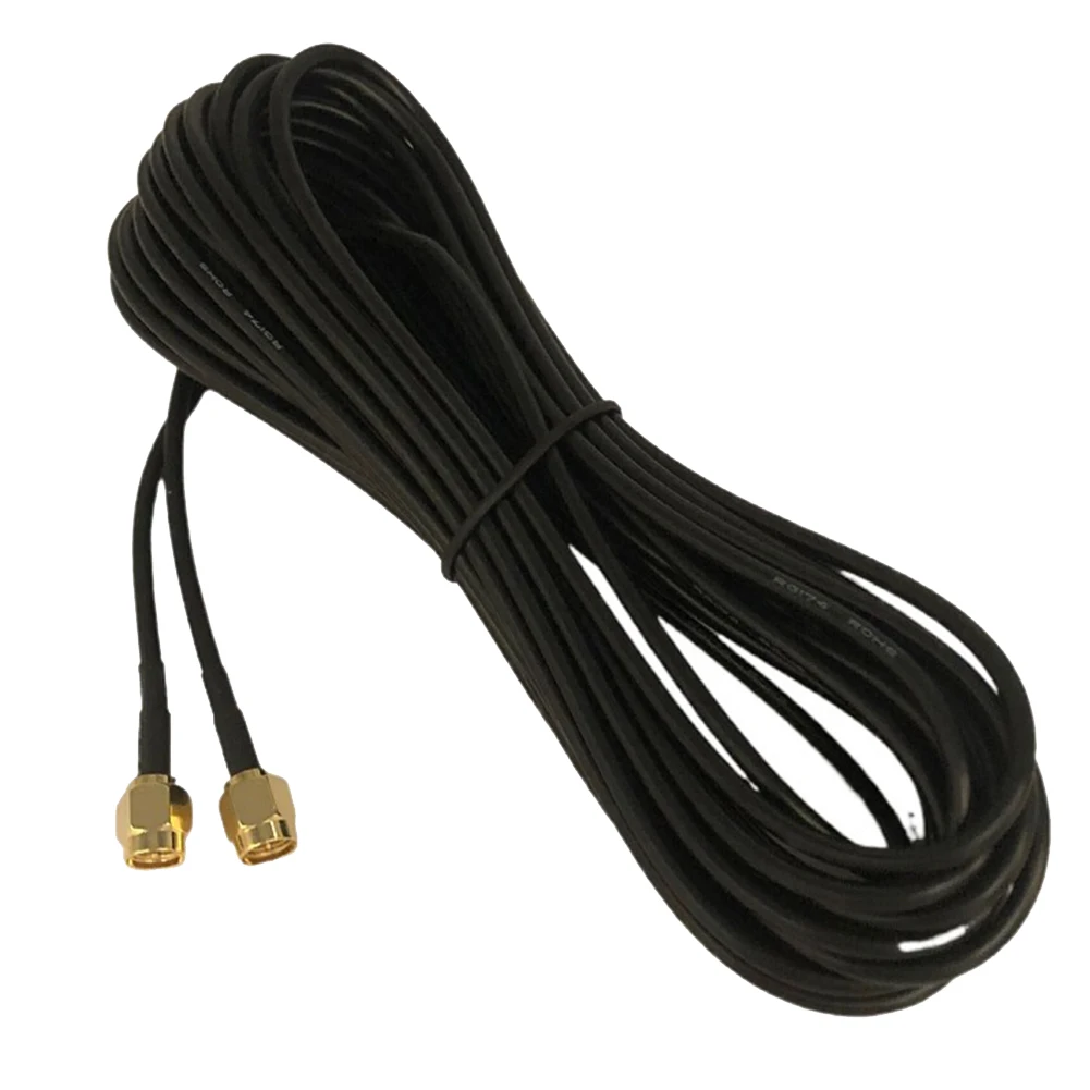 

SMA RG174 Connector Cable SMA Male To SMA Male Internal Screw Pin Extension Cable for SDR Receiver Shortwave Radio 300Cm