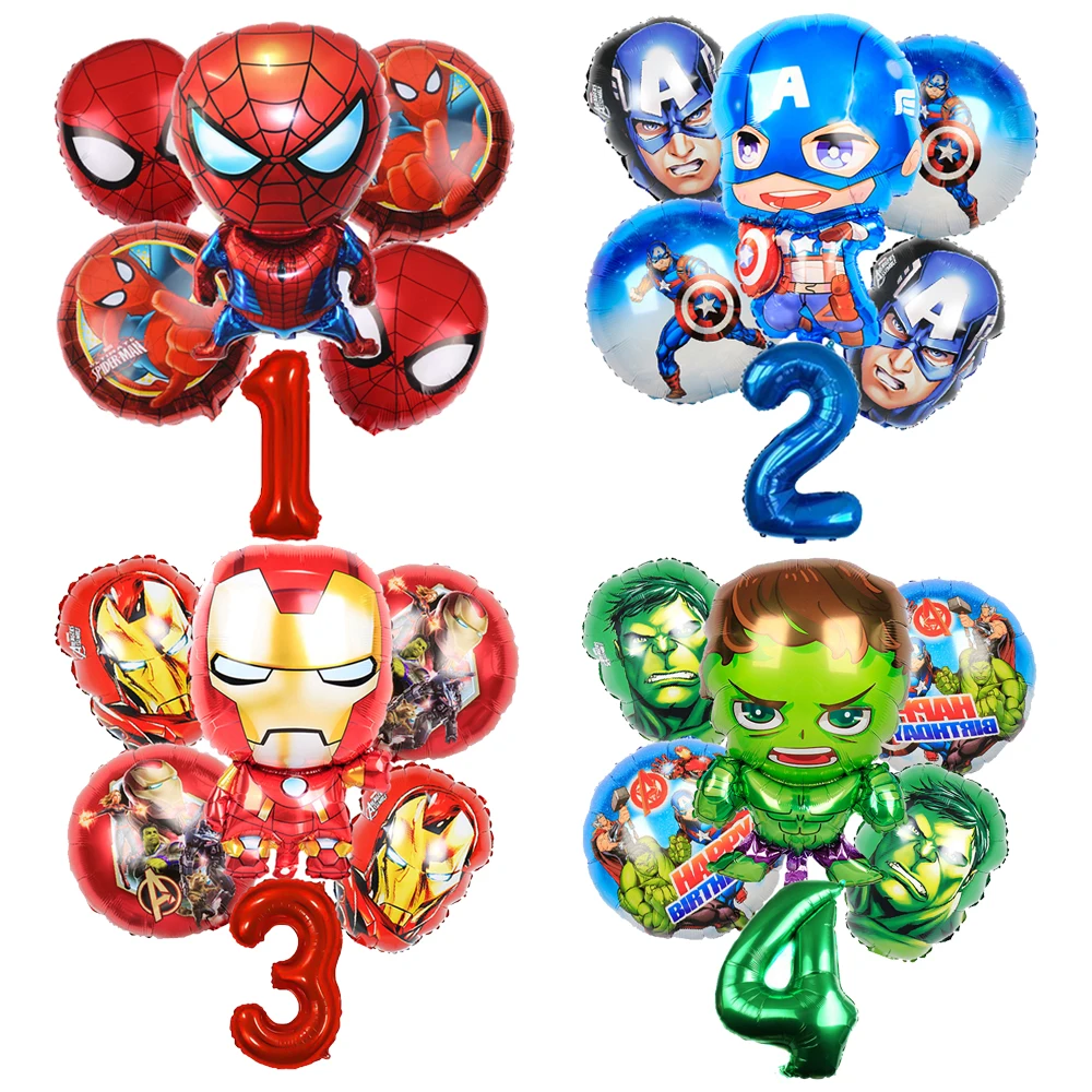 

Avengersed Aluminum Film 18in 32in Foil Ballon Sets Superheroed Party Supplies Children's Birthday Decoration Family Baby Shower