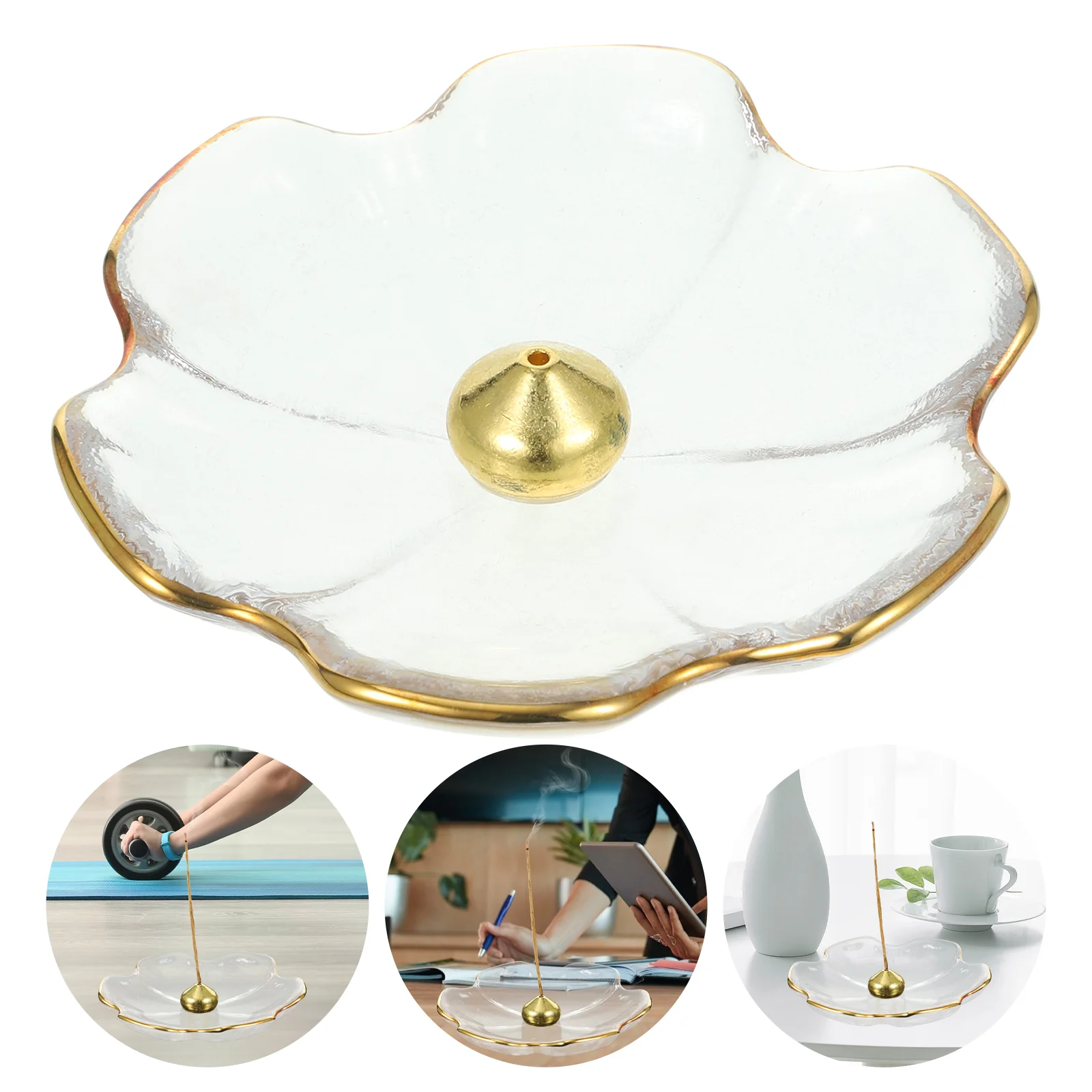 

Ash Holder Holders Dining Table Decor Tray Sticks Desktop Ornament Decoration Burner Disc Decorative