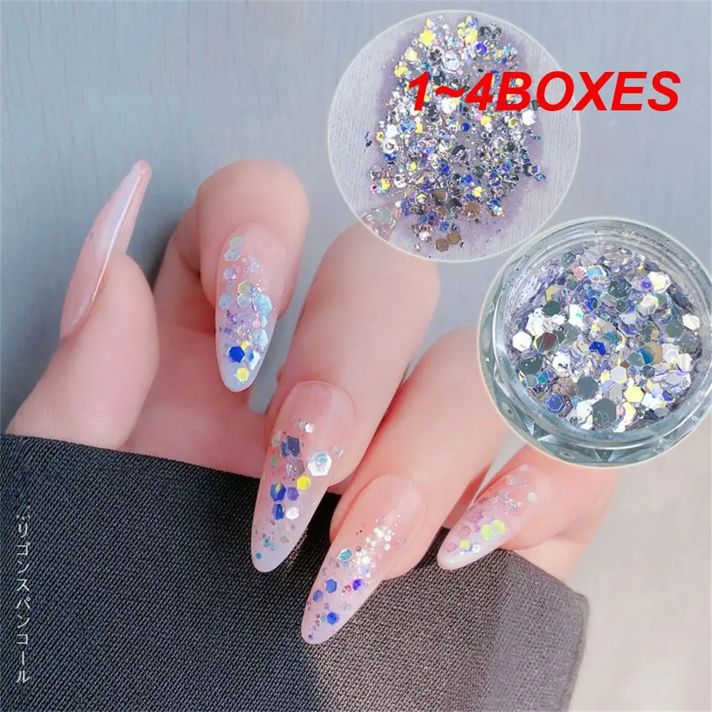 

1~4BOXES Sequins Texture Gloss Explosive And Luxurious Style Flash Jewelry Nail Art Burst Sequins Easy To Operate Sequin