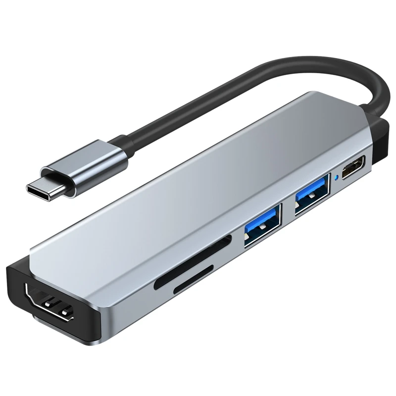 

Type C Hub Docking Station for Huawei Apple Computer 6 In1 Docking Station