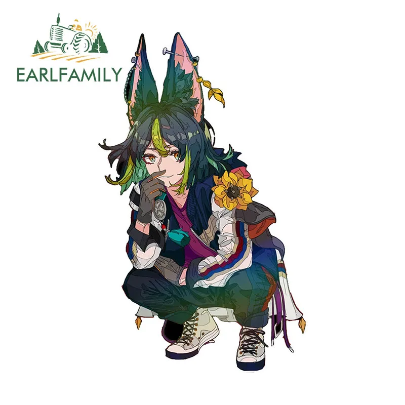 

EARLFAMILY 13 см x 7,9 см для Genshin Impact toughnari оригинальная автомобильная наклейка аниме Fanart переводная картинка автостайлинг автофургон аниме наклейки JDM
