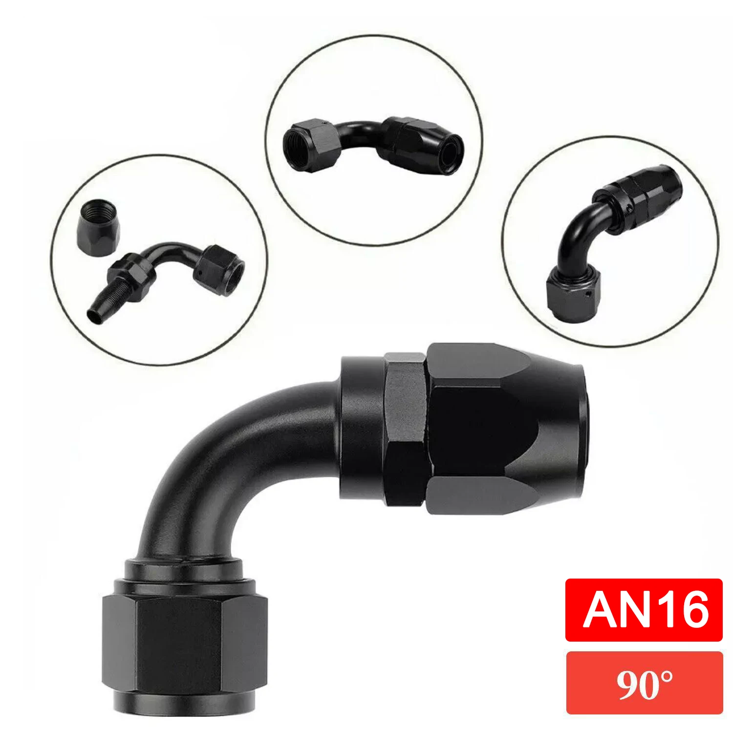 

1 шт. AN10 AN12 AN16 прямой 45, 60, 90, 120, 150, 180 градусов, универсальный адаптер для топливного шланга