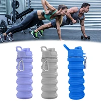 collapsible water bottle water cup 16oz bpa free silicone foldable water bottles kids reusable water bottle hiking travel
