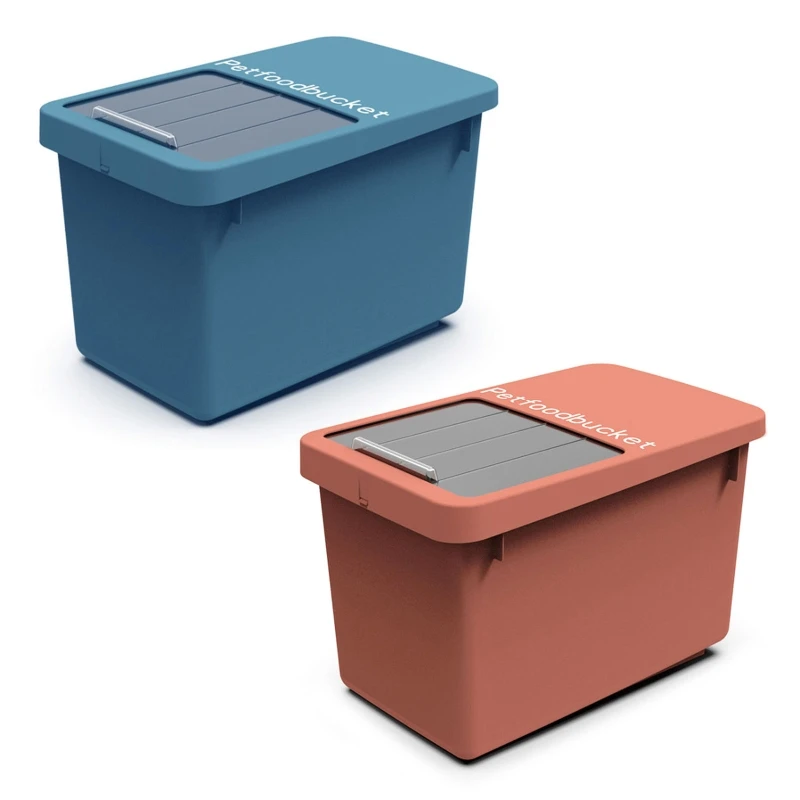 

Pet Food Storage Container Big Capacity Dog Food Dispenser for Cat Food Birds Seed Convenient Push and Pull Design