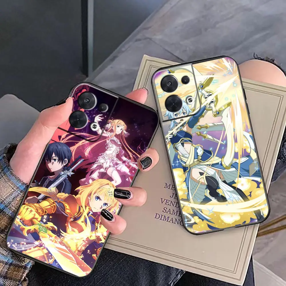 

Funda Case For FIND X5 X3 X2 RENO 10 8 7 7Z ACE RENO6 4G 6Z 5 4 3 Z Pro Plus 5G Phone Case Capa Para Shell Sword Art Online ARS