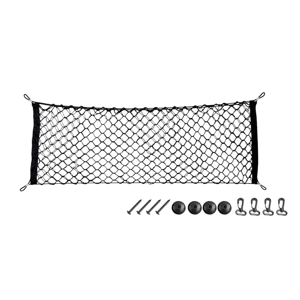 

Car Trunk Rear Storage Net Cargo Luggage Elastic Net Holder Pocket For Car SUV Car Rear Seat Back Organizer