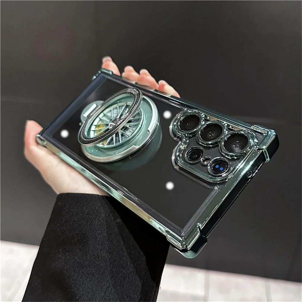 Магнитный чехол-подставка для Samsung S24 Ultra S23 FE S22 Plus