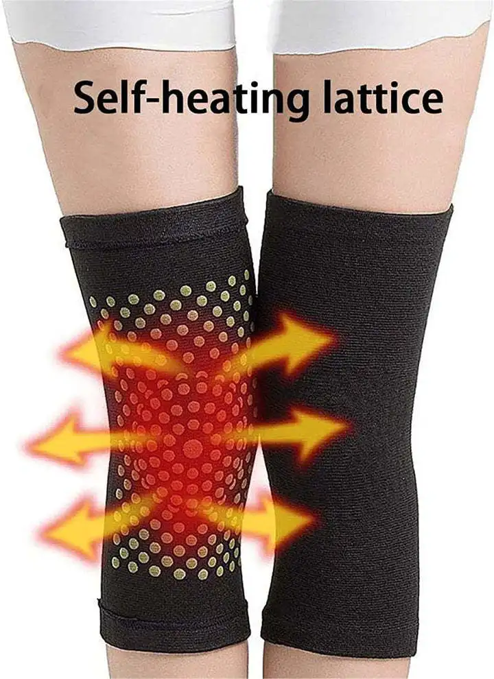 A Pair of Tsao Fever Braces Self Heating Support Knee Pads Knee Brace Warm for Arthritis Joint Pain Relief Injury Recovery
