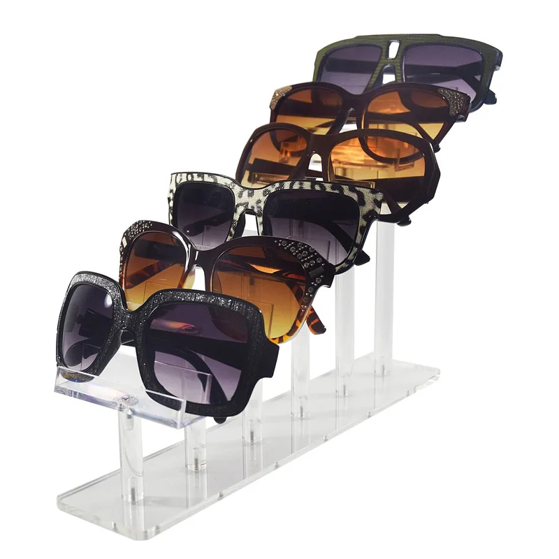Acrylic 3 4 6 Tier Eyeglasses Sunglasses Display Stand Holder Rack For Eyewear Frame Risers