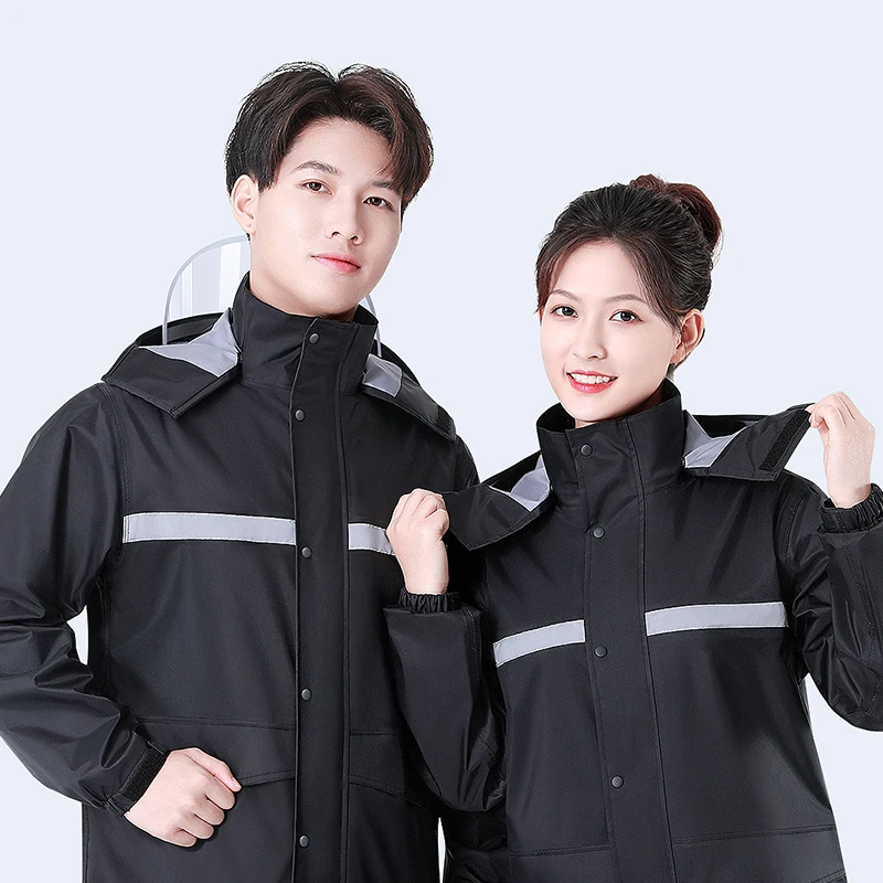 

Riding Unisex Raincoat Trousers Men Ripstop Women Protection Set Raincoat Waterproof Hiking Jackets Casaco Outdoor Products
