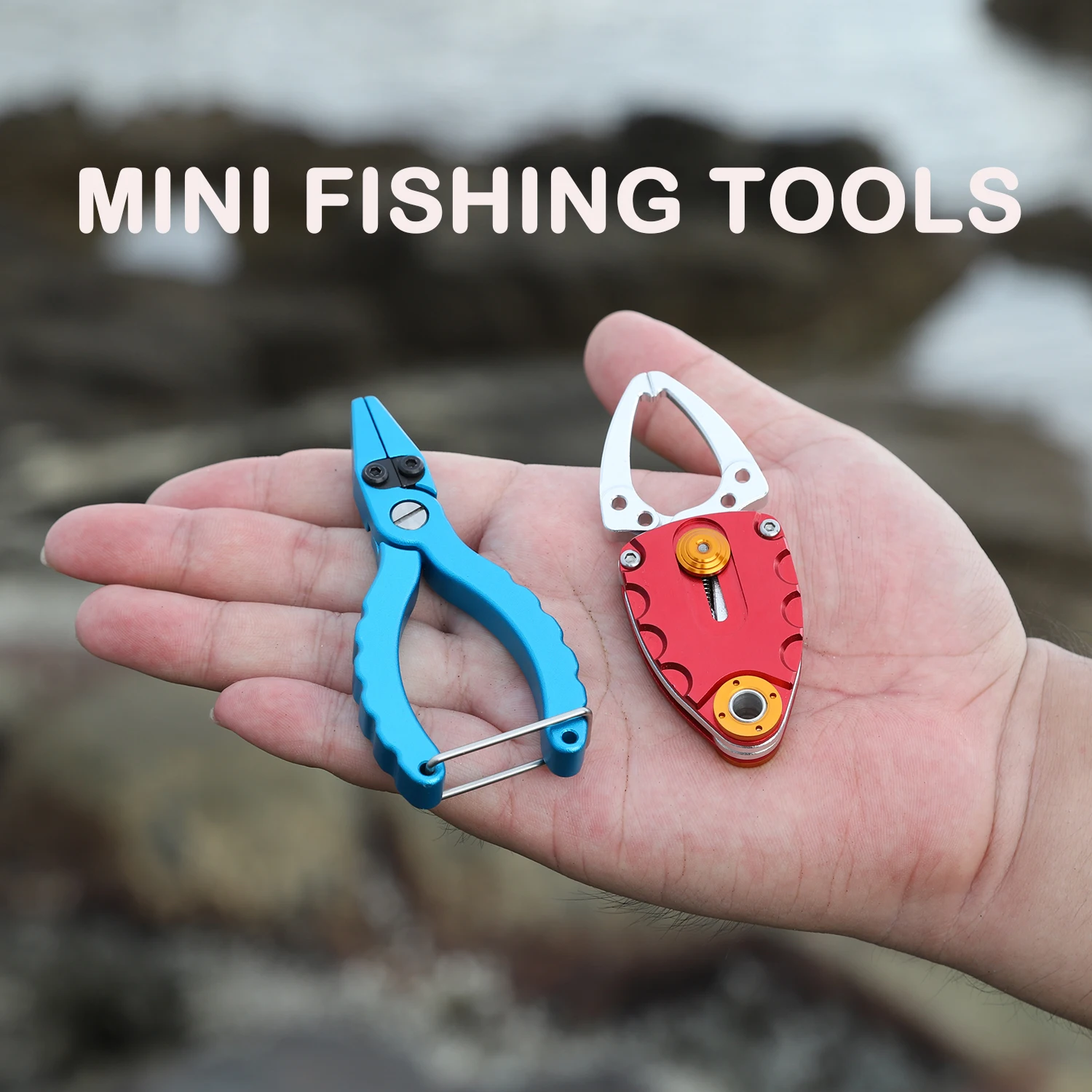 

VILIERY Mini Fishing Pliers Grip Set Aluminium Saltwater Tongs for Line Cutter Fish Controller Lure Fishing TackleTool Equipment