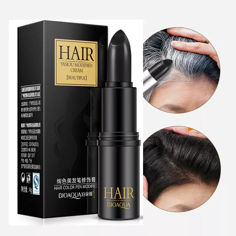 

NEW Hair dye Instant Gray Root Coverage Hair Color Modify Cream Stick Temporary Cover Up White Hair Colour Dye 3.8g