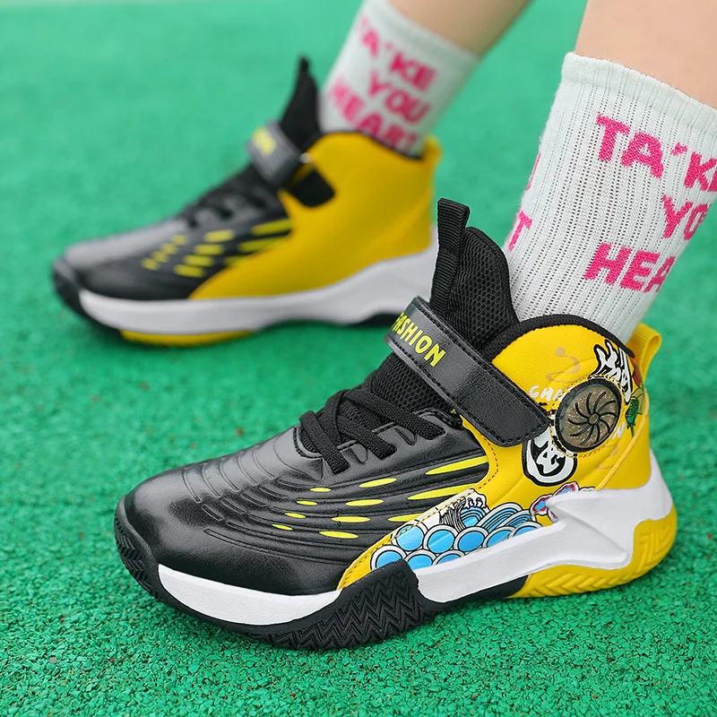 High Quality Mesh Sneakers Comfortable Breathable Non-slip Children Sport Shoe Casual Jogging Shoes 2022 Girls Basketball Shoes