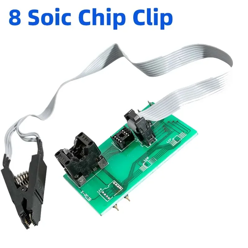 Адаптер платы EEPROM 8 Soic Clip для Xprog V5.60/V5.70/V5.84/V5.86/V6.12 UPA Green V1.3 Зеленый адаптер печатной