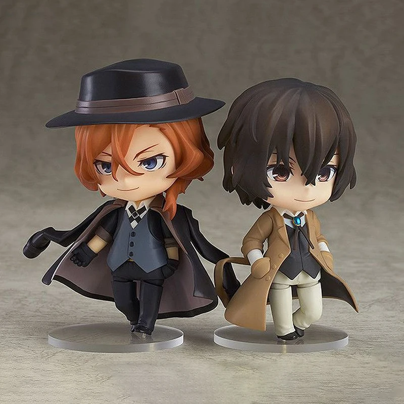 

10cm Pvc #676 Nakahara Chuuya Anime Figure Bungo Stray Dogs #657 Dazai Osamu Action Figure Akutagawa Ryuunosuke Figurine Model