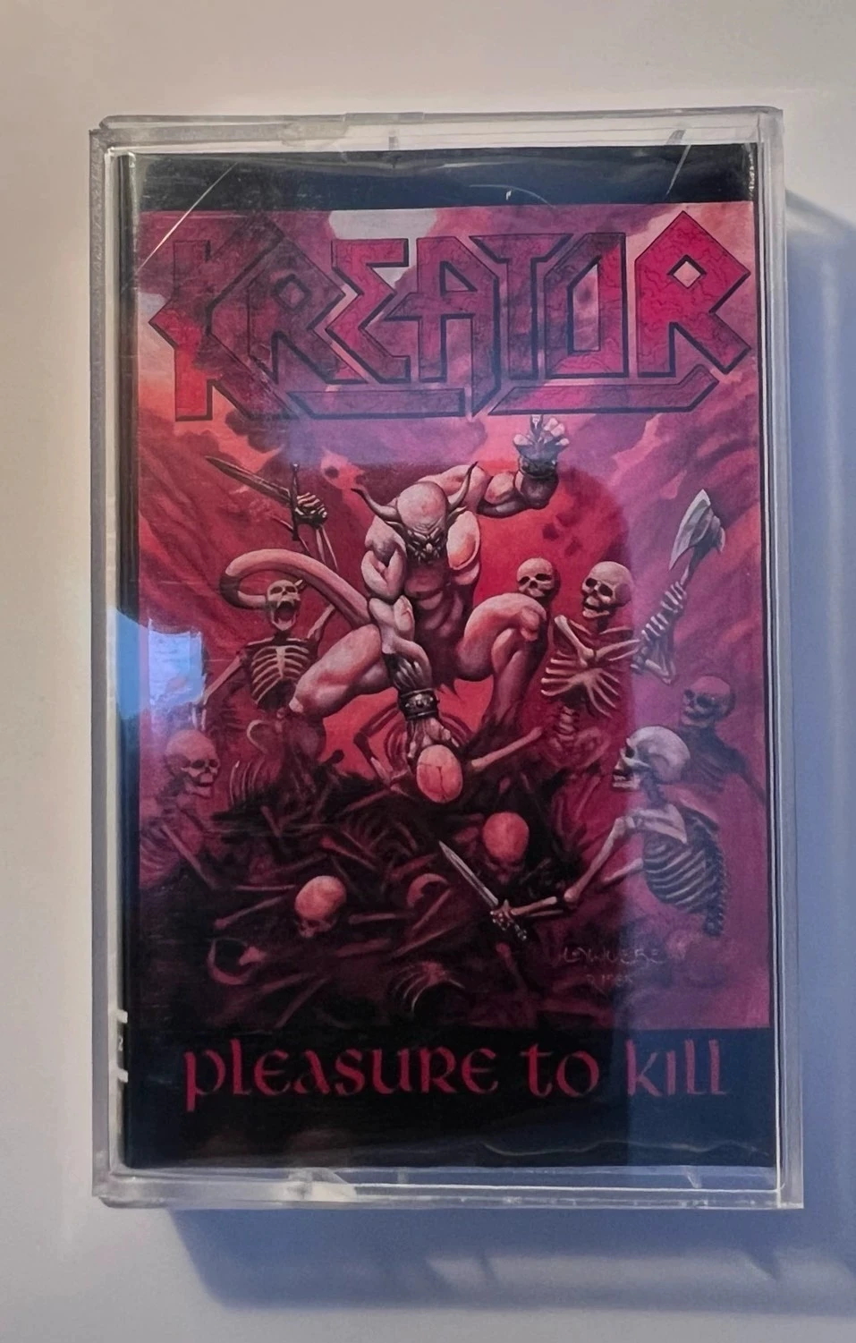 Фото Thrash Metal Kreator Mille Petrozza Музыкальная лента Удовольствие для убивания альбома Ripping Corpse Кассеты Косплей Walkman Soundtracks Box №1
