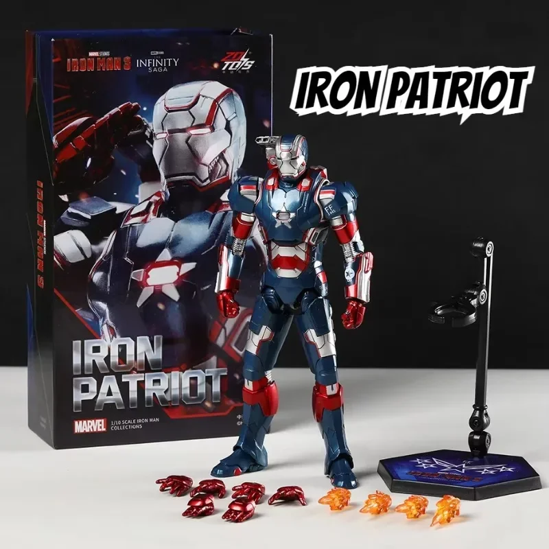 ZD Toys Железный человек 3 фильм Патриот регулируемая фигурка Marvel Legends Ironman модель