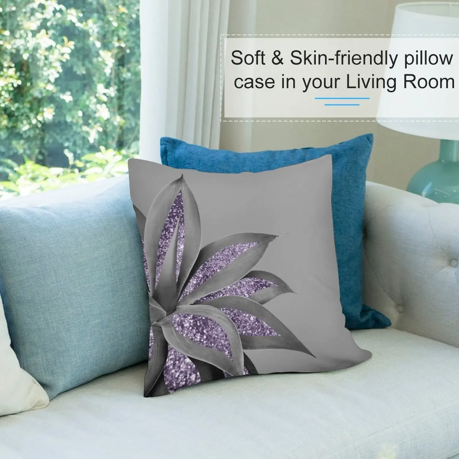 Глемма с блестками Agave Finesse # 4 (искусственный блеск) тропический декор