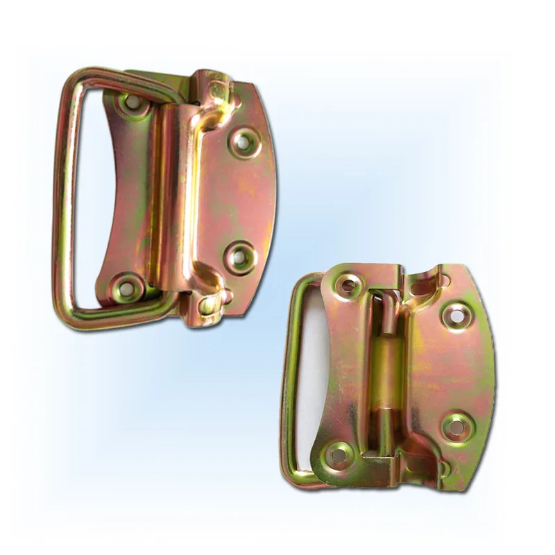 

Cabinet Door Handle Surface Mounted 206 Modern Iron Nickel Plated Toolbox Folding Handle Aviation Box Handle Wooden Box Drawer