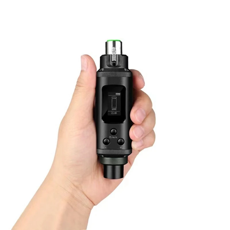 Перезаряжаемый динамический микрофонный предусилитель с ЖК-экраном 12DB-39DB