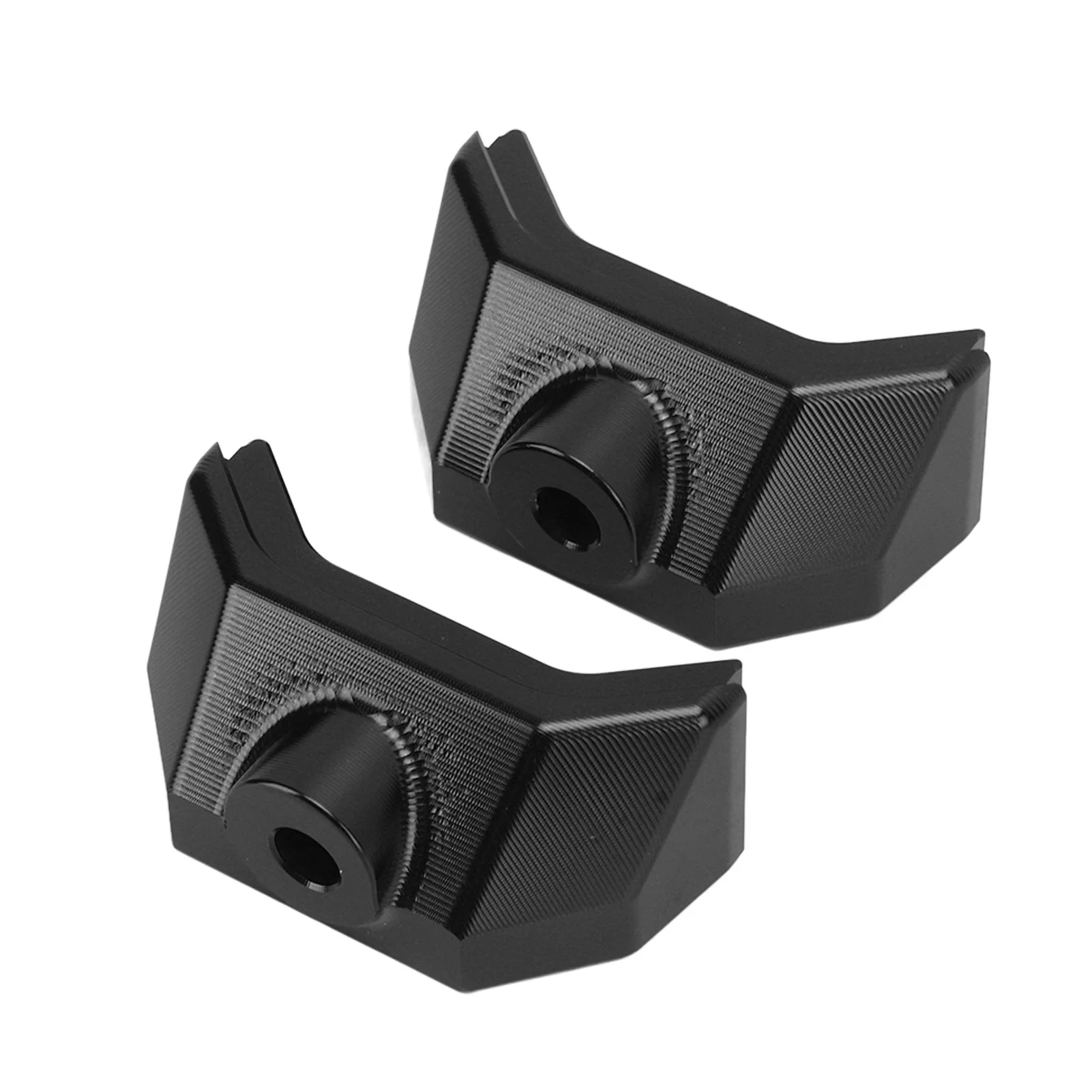 

Motorcycle Modified Rear Flat Fork Adjustable Decorative Block Plug Replacement for Z800 13‑16Black