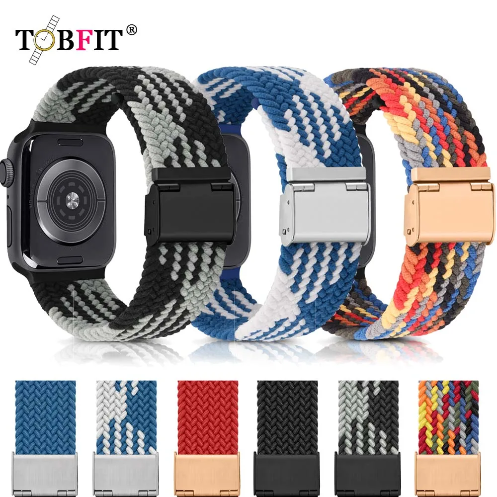 10pcs/lot Braided Strap for Apple Watch Ulta 49mm 8 7 6 SE 5 4 3 Se Bracelet for iWatch 44mm 38mm 42mm 41mm 45mm 40mm Watchband